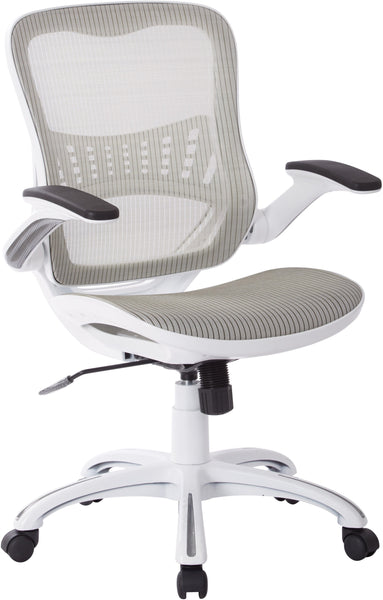 Office Star Ave Six Riley Office Chair [RLY26] Office Star White Mesh Mesh Chair RLY26-WH