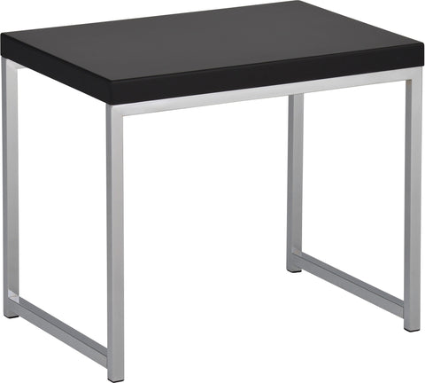 Office Star Ave Six Wall Street End Table in White [WST09] Office Star Black / Chrome Finish End Table WST09-BK
