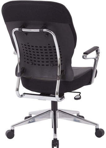 Office Star Bonded Leather Managers Chair in Black [32-E33P91A7] Office Star Office Chair 32-E33P91A7