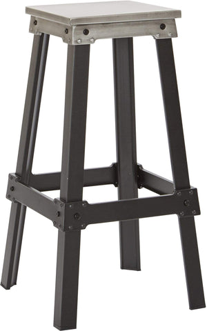 Office Star New Hampshire 30" Bar Stool [NHM] Office Star Brushed Silver Bar Stool NHM-BS