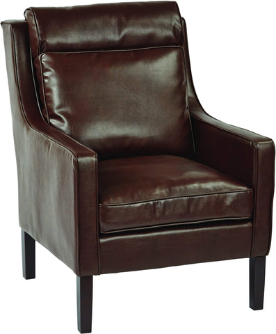 Office Star OSP Accents Colson Arm Chair Bonded Leather [SB257] Office Star Cocoa Accent Chair SB257-BD24