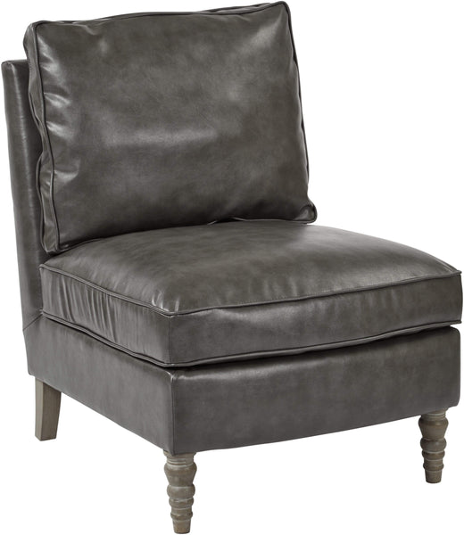 Office Star OSP Accents Martin Accent Chair Bonded Leather [SB258] Office Star Pewter Accent Chair SB258-BD26