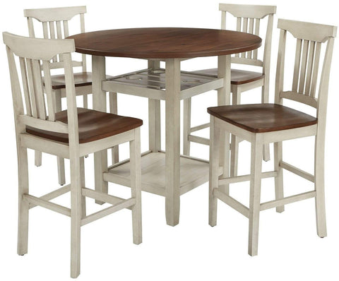 Office Star OSP Designs Berkley 5pc Set [BEKCT-AW] Office Star Dining Sets BEKCT-AW