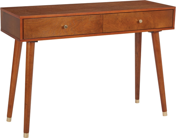 Office Star OSP Designs Cupertino Console Table [CUP07] Office Star Light Walnut Console Table CUP07-LWA