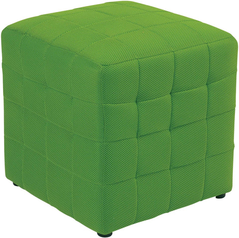 Office Star OSP Designs Detour 15" Fabric Cube [DTR15] Office Star Green Ottoman DTR15-6