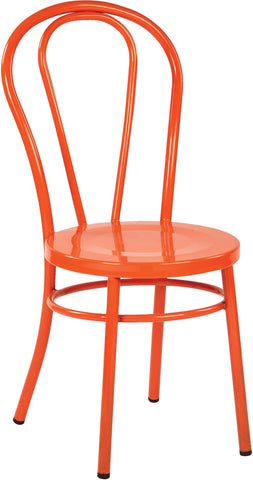 Office Star OSP Designs Odessa Metal Dining Chair 2-Pack [OD2918A2] Office Star Solid Orange Dining Chair OD2918A2-18