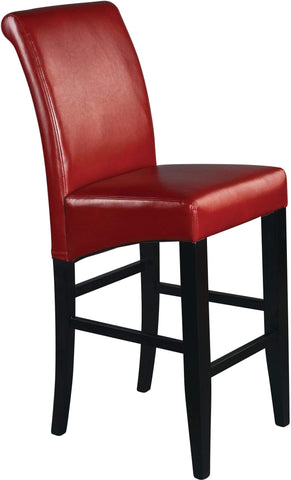 Office Star OSP Designs Parsons Bar Height Stool [MET8630CM] Office Star Crimson Red -RD Guest Chair MET8630RD