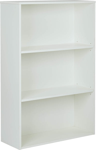 Office Star OSP Designs Prado 48" 3-Shelf Bookcase in [PRD3248] Office Star White PRD3248-WH