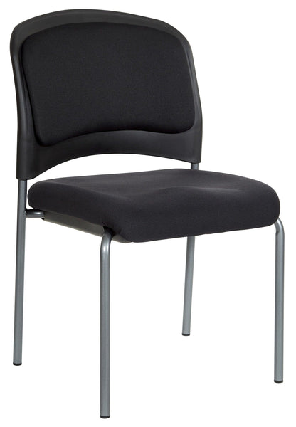 Office Star Pro-Line IIâ„¢ Armless Visitors Chair with Titanium Finish [82720R-30] Office Star Guest Chair 82720R-30