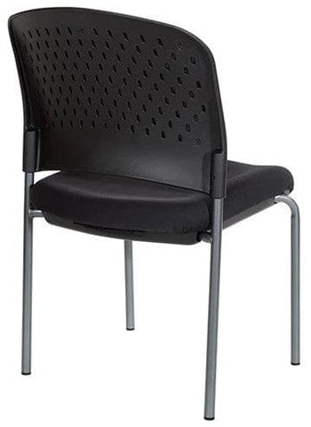 Office Star Pro-Line IIâ„¢ Armless Visitors Chair with Titanium Finish [82720R-30] Office Star Guest Chair 82720R-30
