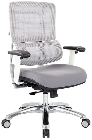 Office Star Pro-Line II™ Breathable White Vertical Mesh Chair [99661W-5811] Office Star Executive Chair 99661W-5811