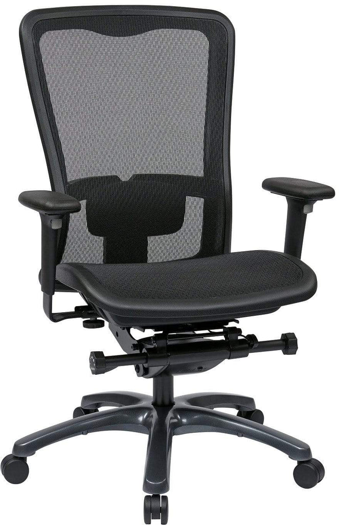 Mid Back Mesh Office Chair - Black - Pro Line II by Office Star Products