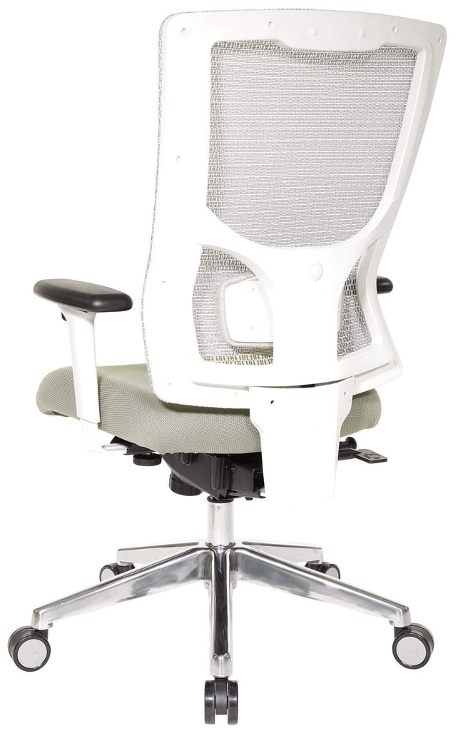 Office Star ProLine II™ ProGrid® White Mesh Mid Back Chair [95672588
