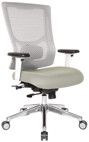 Office Star Pro-Line II™ ProGrid® White Mesh Mid Back Chair [95672-5882] Office Star Office Chair 95672-5882
