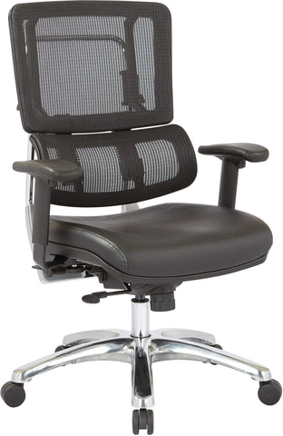 Office Star Pro-Line II™ Vertical Black Mesh Back Chair [99662C-R107] Office Star Executive Chair 99662C-R107