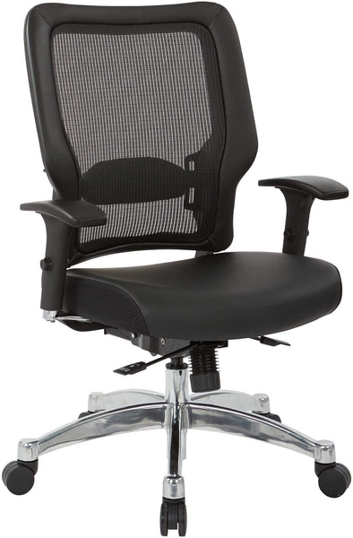Office Star Space Seating® Black Vertical Mesh Back Chair [63-E3T17C63C] Office Star Desk Chairs 63-E3T17C63C