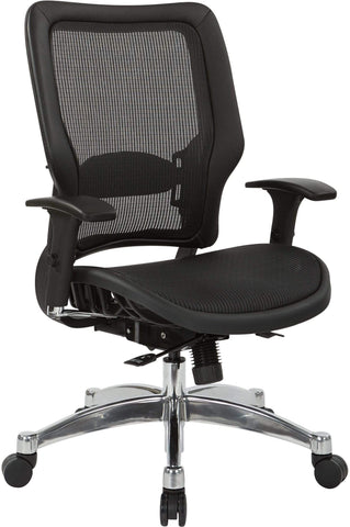 Office Star Space Seating® Black Vertical Mesh Back Chair [63-T117C63C] Office Star Desk Chairs 63-T117C63C