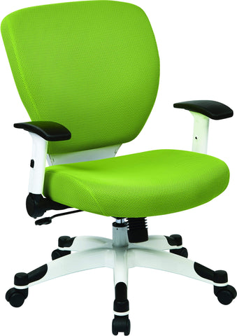 Office Star Space Seating Fun Colors Fabric Mesh Office Chair [5200W] Office Star Green -6 Mesh Chair 5200W-6