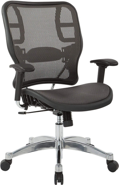 Office Star Space Seating® Grey Vertical Mesh Chair [215-TG117C1A8] Office Star Desk Chairs 215-TG117C1A8