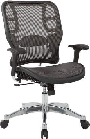 Office Star Space Seating® Grey Vertical Mesh Chair [215-TG117C1A8] Office Star Desk Chairs 215-TG117C1A8