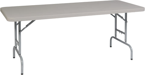 Office Star Work Smart™ 6' Height Adjustable Resin Multi Purpose Table [BT06A] Office Star Folding Table BT06A