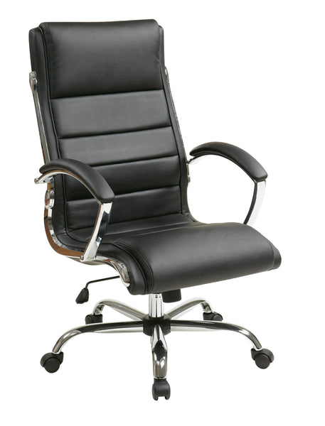 Office Star Work Smart™ Executive Chair [FL1327C] Office Star Black Executive Chair FL1327C-U6