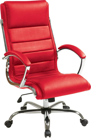 Office Star Work Smart™ Executive Chair [FL1327C] Office Star Red Executive Chair FL1327C-U9