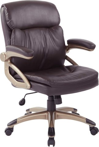 Office Star Work Smart™ Executive Low Back Chair Espresso [ECH91211-EC1] Office Star Desk Chairs ECH91211-EC1
