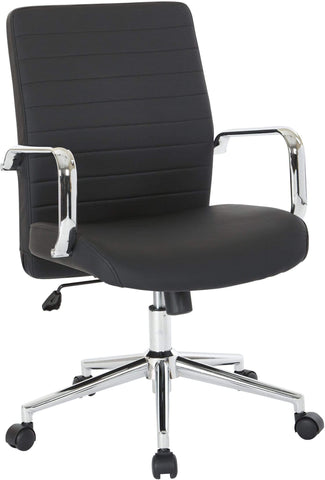 Office Star Work Smart™ Mid-Back Managers Chair [EC51832MC] Office Star Black Managers Chairs EC51832MC-EC03