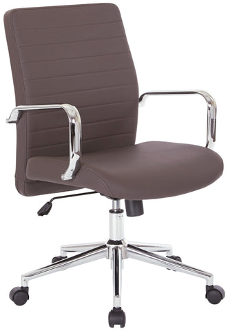 Office Star Work Smart™ Mid-Back Managers Chair [EC51832MC] Office Star Chocolate Managers Chairs EC51832MC-EC51