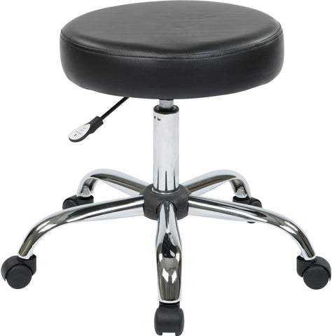 Office Star Work Smart Office Exam Stool with Chrome Finish [ST428V] Office Star Standard Casters Drafting Chair ST428V-3