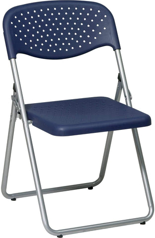 Office Star Work Smart Ventilated Folding Chairs [FC8000NS] Office Star Blue -7 Stacking Chair FC8000NS-7