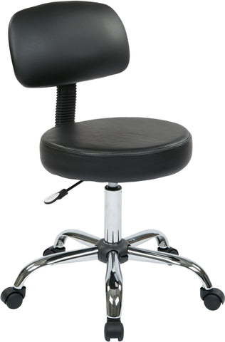Office Star Work Smart Vinyl Value Office Stool [ST235V] Office Star Standard Rolling (included) Drafting Chair ST235V-3