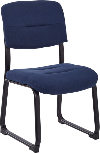 Office Star Work Smart™ Visitor Chair Sled Base [FL1033] Office Star Woven Indigo Guest Chair FL1033-W17