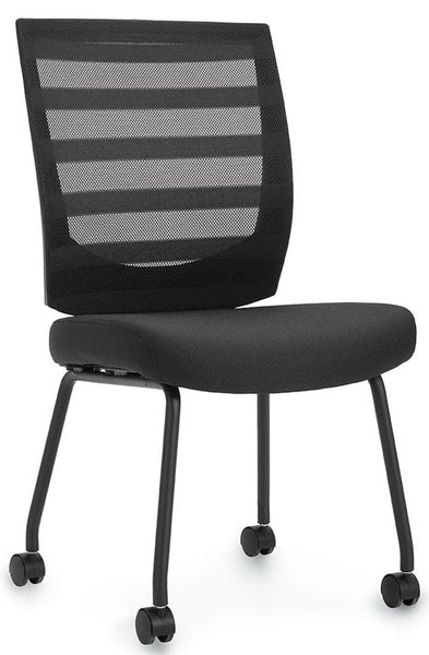 Offices To Go Contemporary Mesh Back Visitors Chair [OTG10706B] Offices To Go Mesh Chair