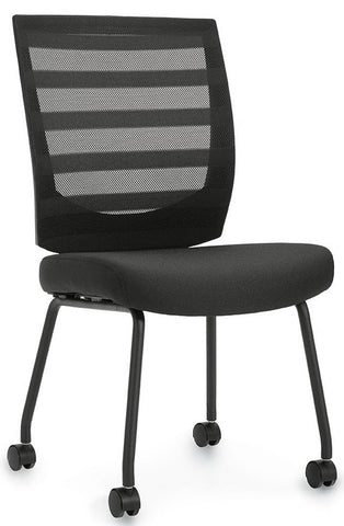 Offices To Go Contemporary Mesh Back Visitors Chair [OTG10706B] Offices To Go Mesh Chair