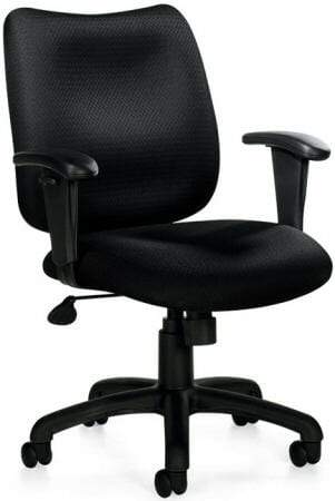 Offices To Go&trade; Task Chair with Arms [OTG11612B] Offices To Go Home Office Chair OTG11612B