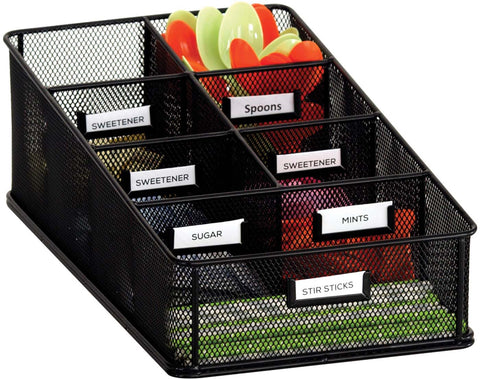 Onyx™ Condiment Carton Mesh Black [3291BL] Safco Desktop Organizer 3291BL