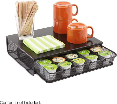 Onyx™ Hospitality Organizer 1 Drawer Mesh Black [3274BL] Safco Desktop Organizer 3274BL