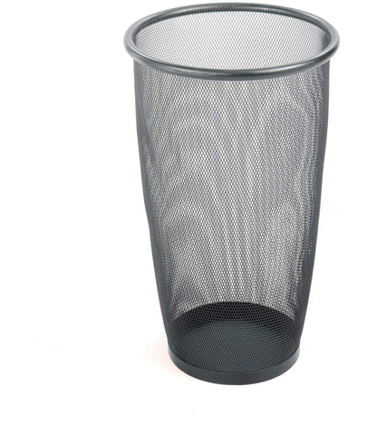 Onyx™ Mesh Trash Can Large Round Black Set of 3 [9718BL] Safco Waste Receptacle 9718BL