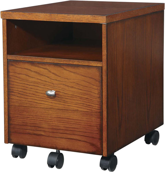 OSP Designs Aurora  Mobile File Powder-Coated Black Accents [AR30] Office Star File Cabinet AR30