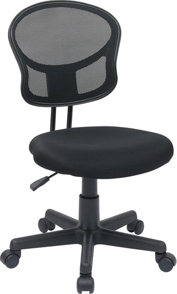 OSP Designs Fun Colors Pneumatic Mesh Task Chair [EM39800] Office Star Black -3 Mesh Chair EM39800-3