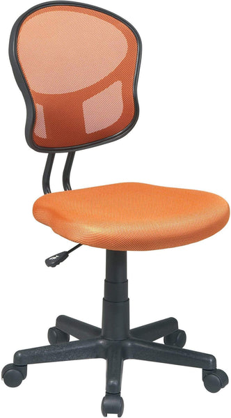 OSP Designs Fun Colors Pneumatic Mesh Task Chair [EM39800] Office Star Orange -18 Mesh Chair EM39800-18