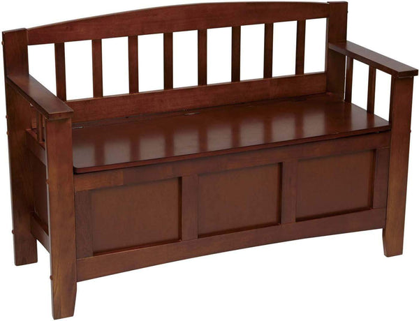 OSP Designs Metro Entry Way Bench Walnut [MET41-WA] Office Star Bench MET41-WA