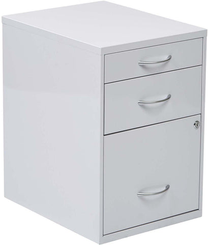 OSP Designs White File Cabinet 22" Pencil / Box / Storage [HPBF11] Office Star File Cabinet HPBF11