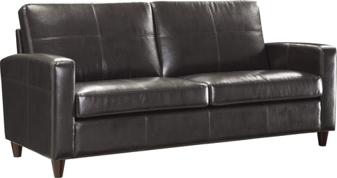 OSP Furniture® Black or Expresso Bonded Leather Sofa Espresso Legs [SL2813] Office Star Expresso Bonded Leather Sofa SL2813-EC1