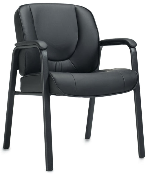 OTG&trade; Luxhide Leather Guest Chair [OTG3915B] Offices To Go Guest Chair OTG3915B