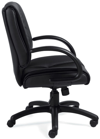 OTG&trade; Luxhide Mid Back Executive Chair [OTG2701] Offices To Go Mid Back Desk Chair OTG2701