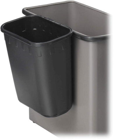 Paper Pitch Recycling Trash Can Black 2 Gallon Set of 12 [2944BL] Safco Waste Receptacle 2944BL