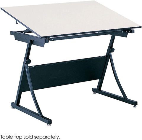 PlanMaster Height-Adjustable Drafting Table Base Black [3957] Safco Drafting Table 3957